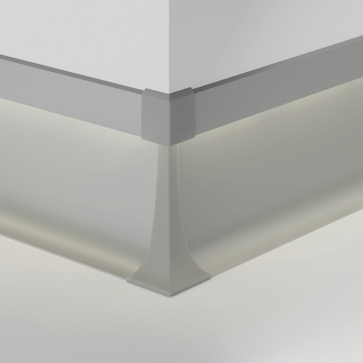 KLUŚ Endkappe OLIS-K-90Z, grau, ABS – Detail-/Anwendungsbild