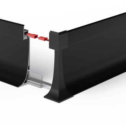 KLUŚ Endkappe OLIS-K-90Z, schwarz, ABS – Detail-/Anwendungsbild