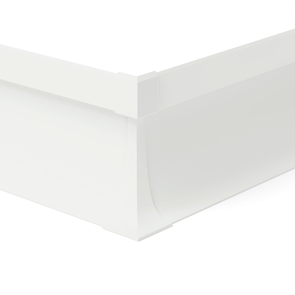 KLUŚ Endkappe OLIS-K-90Z, weiß, ABS – Detail-/Anwendungsbild