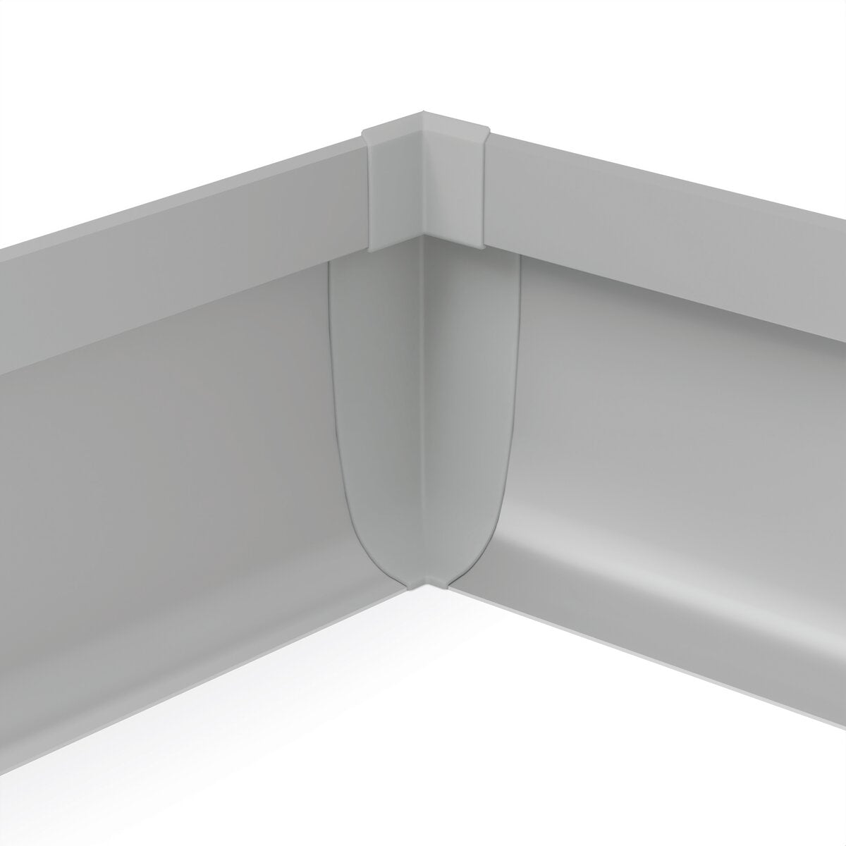 KLUŚ Endkappe OLIS-K-90W, grau, ABS – Detail-/Anwendungsbild