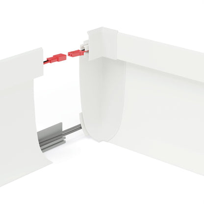 KLUŚ Endkappe OLIS-K-90W, weiß, ABS – Detail-/Anwendungsbild