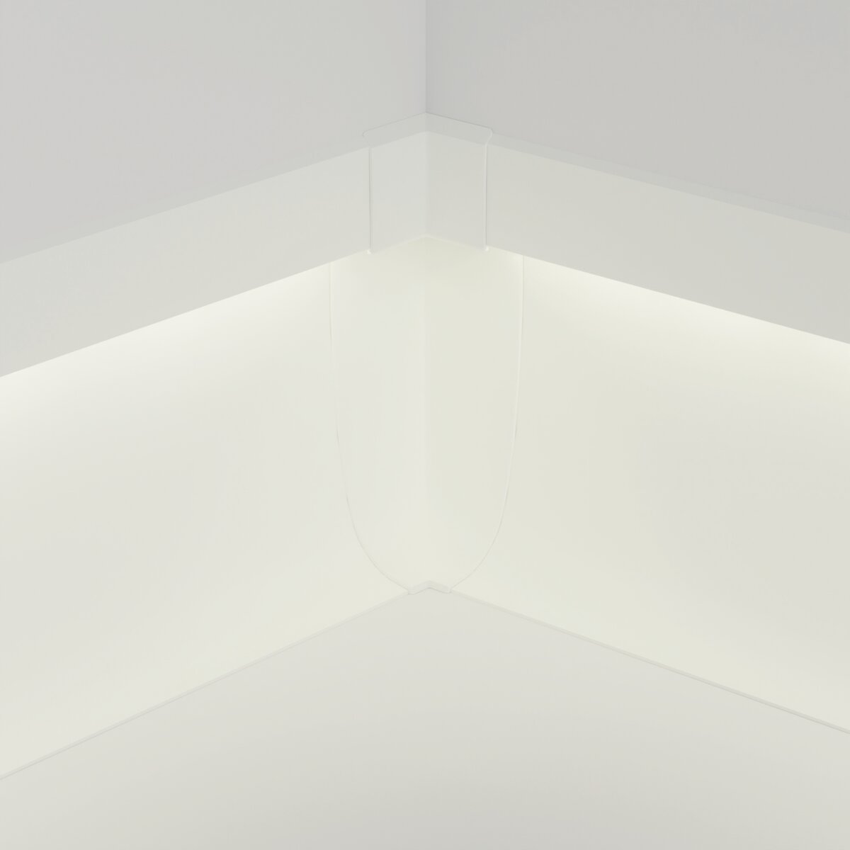 KLUŚ Endkappe OLIS-K-90W, weiß, ABS – Detail-/Anwendungsbild