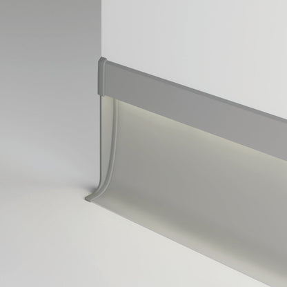 KLUŚ Endkappe OLIS-K-L, grau, ABS – Detail-/Anwendungsbild