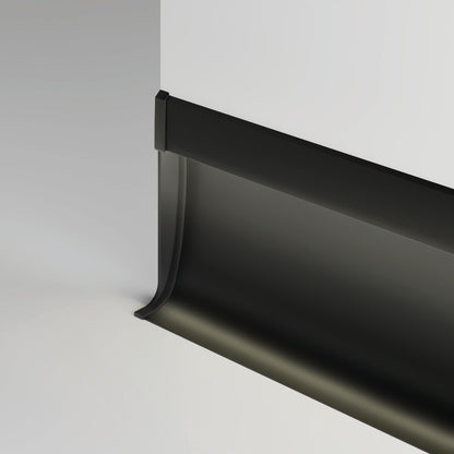 KLUŚ Endkappe OLIS-K-L, schwarz, ABS – Detail-/Anwendungsbild