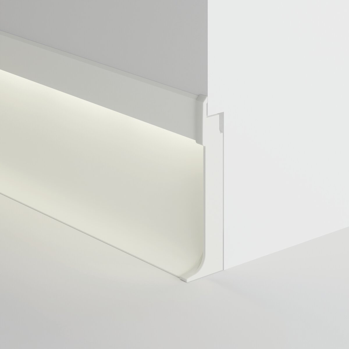 KLUŚ Endkappe OLIS-K-P, weiß, ABS – Detail-/Anwendungsbild