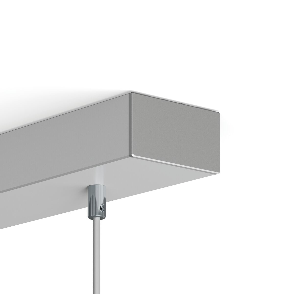 KLUŚ Endkappe BOX-M, silbern, ABS – Detail-/Anwendungsbild