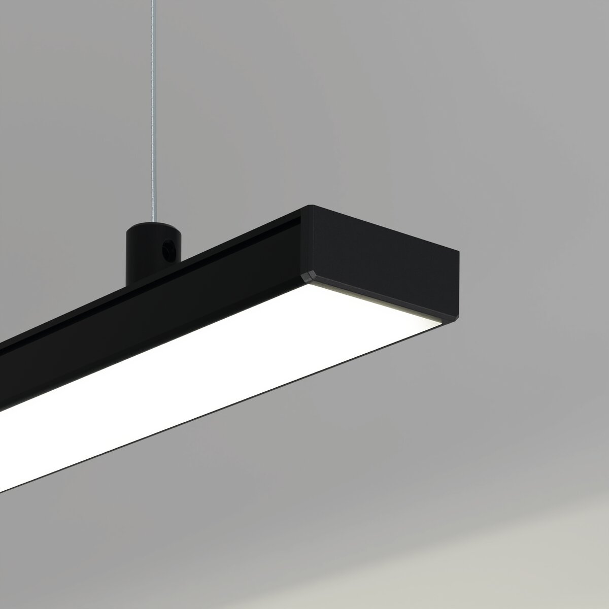 KLUŚ Endkappe GIZA, schwarz, ABS – Detail-/Anwendungsbild