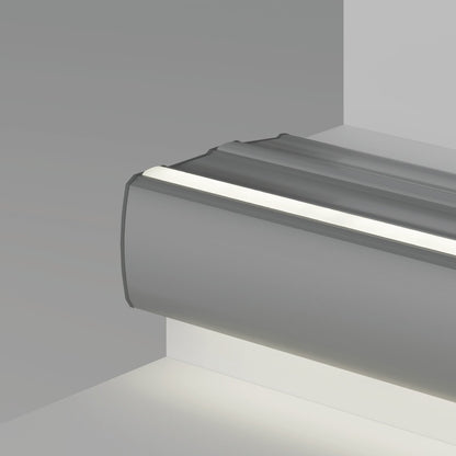 KLUŚ Endkappe STEP-L, grau, PP – Detail-/Anwendungsbild