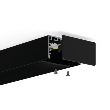KLUŚ Endkappe LIPOD-50, schwarz, ABS – Detail-/Anwendungsbild