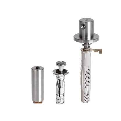 KLUŚ Befestigungsset PUSZ-ZM-1, silbern, rostfreier Stahl, Aluminium – Produktbild