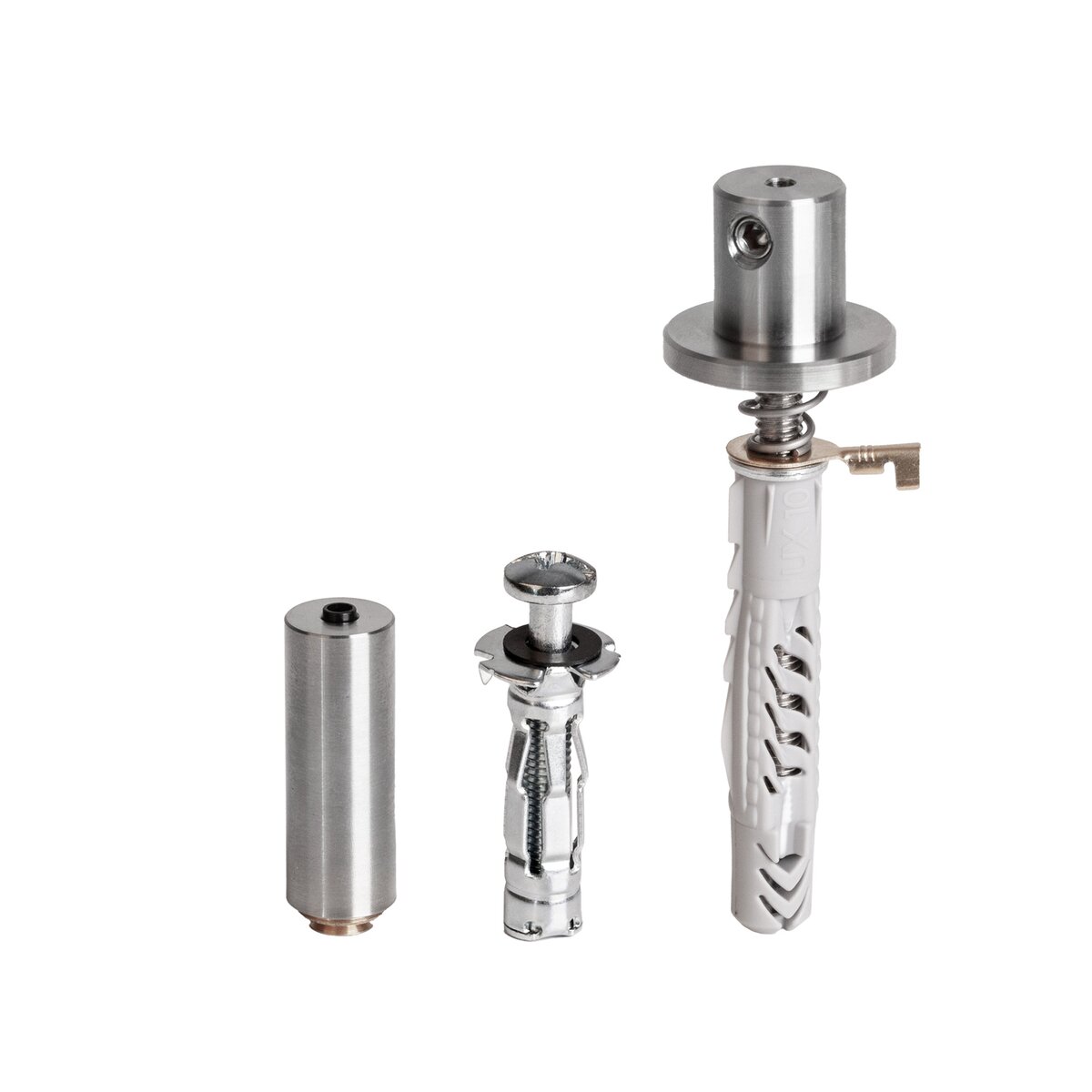 KLUŚ Befestigungsset PUSZ-MR-1, silbern, rostfreier Stahl, Aluminium – Produktbild