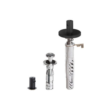 KLUŚ Befestigungsset FI-8-MR-1, schwarz, rostfreier Stahl, Aluminium – Produktbild