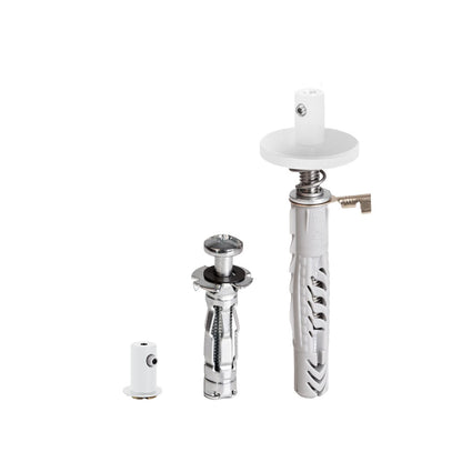 KLUŚ Befestigungsset FI-8-MR-1, weiß, rostfreier Stahl, Aluminium – Produktbild