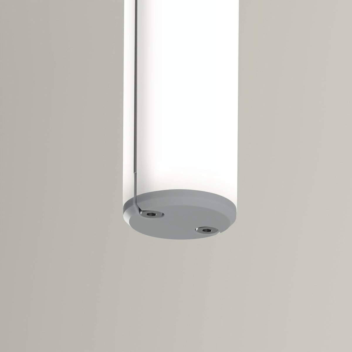 KLUŚ Endkappe JAZ-DUO-N, grau, ABS – Detail-/Anwendungsbild