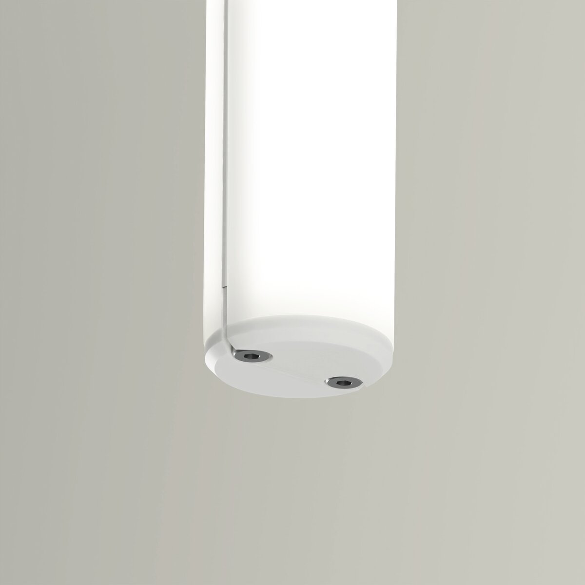 KLUŚ Endkappe JAZ-DUO-N, weiß, ABS – Detail-/Anwendungsbild