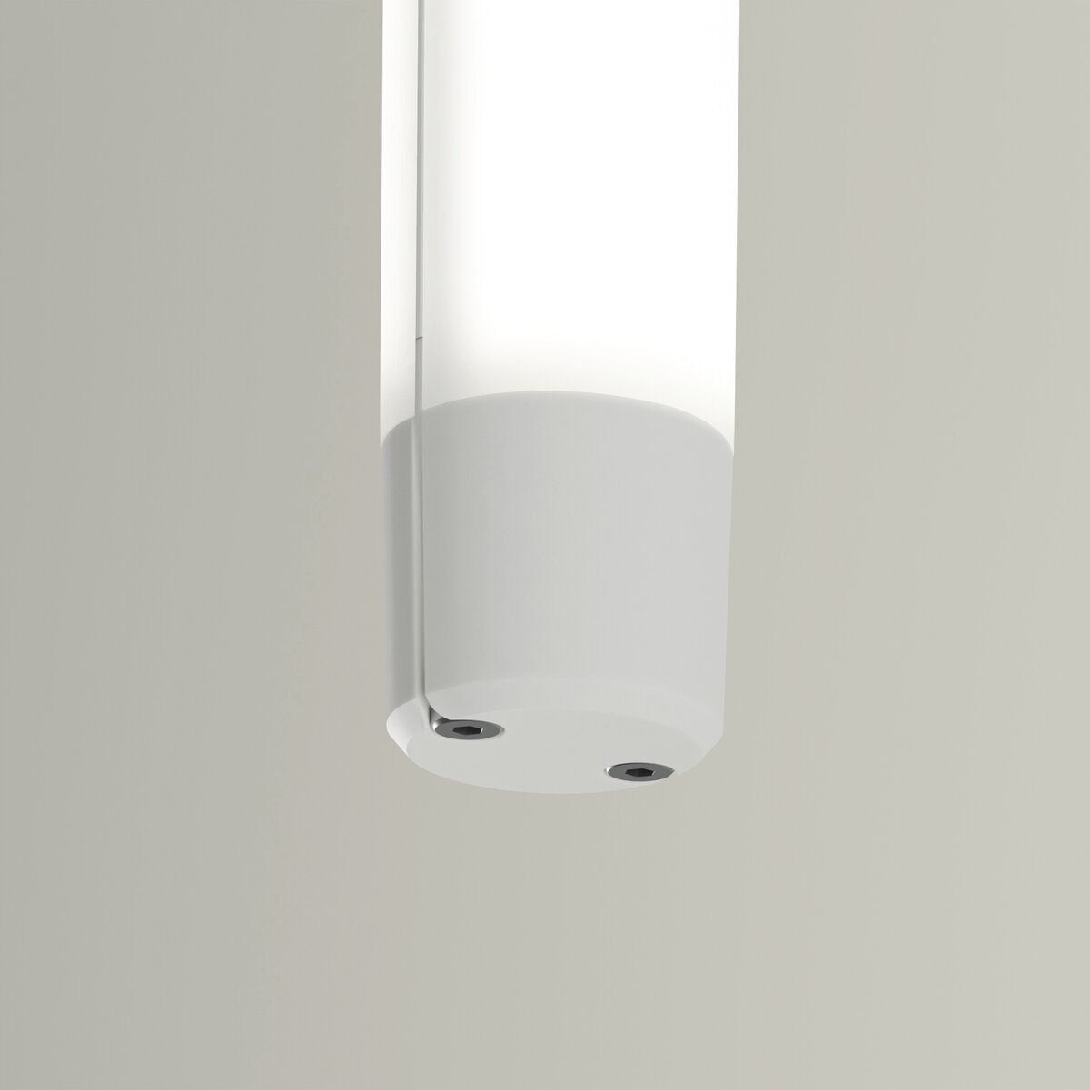 KLUŚ Endkappe JAZ-DUO-W, weiß, ABS – Detail-/Anwendungsbild