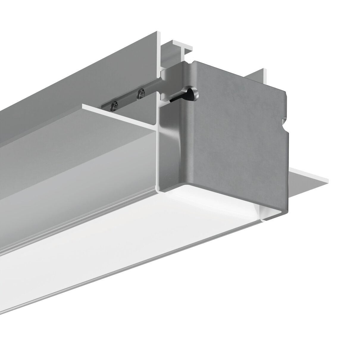 KLUŚ Endkappe FOLED, stählern, rostfreier Stahl – Detail-/Anwendungsbild
