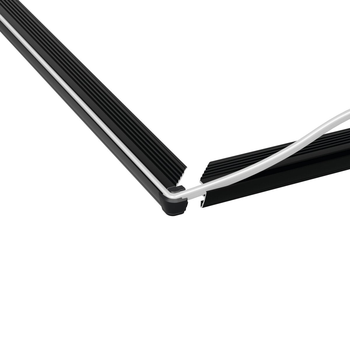 KLUŚ Endkappe STEKO-PLUS-90, grau, ABS – Detail-/Anwendungsbild