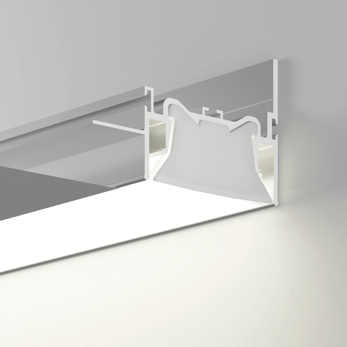 Profil FOLED-50-BOK, silber, nicht eloxiert – Produktbild