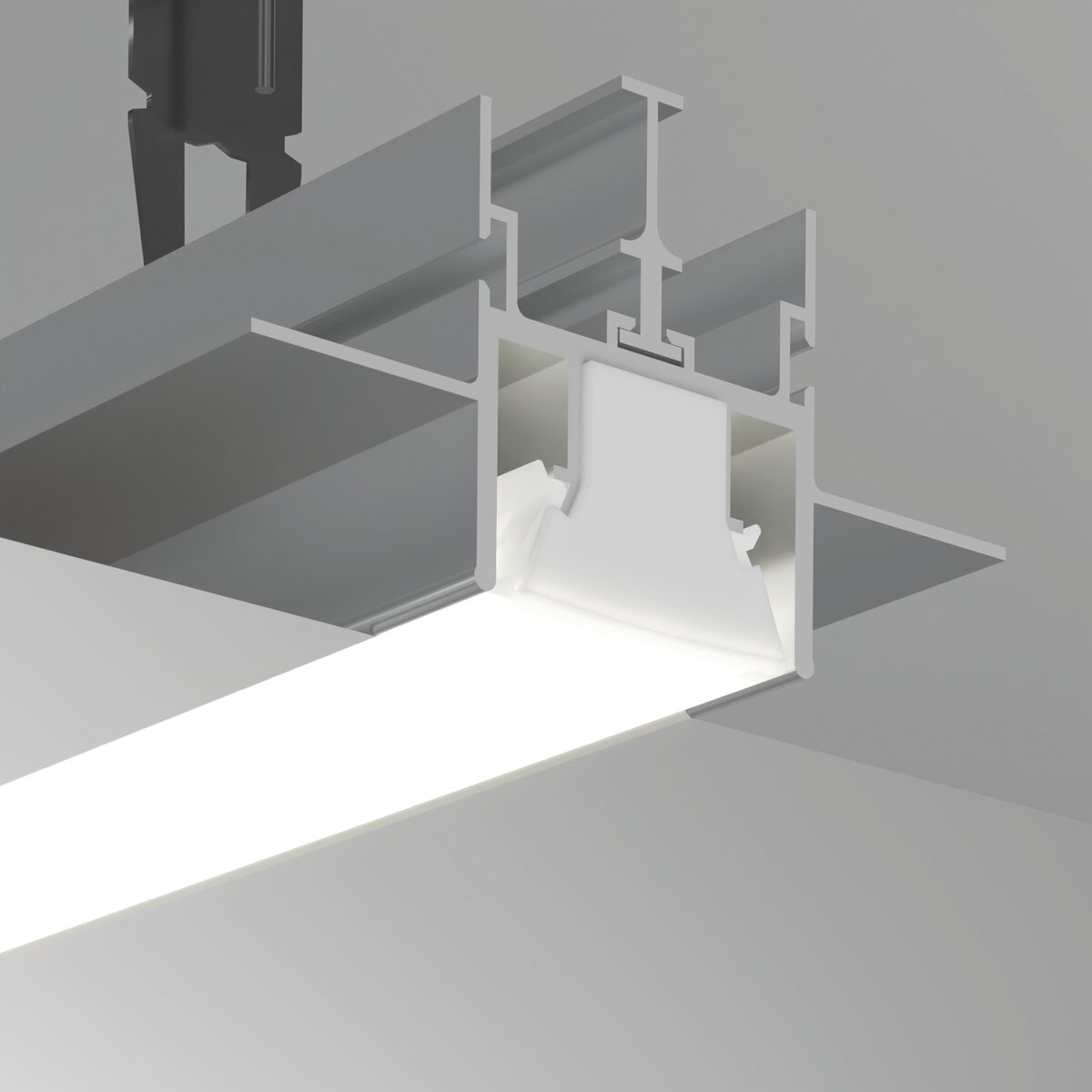 Profil FOLED, silber, nicht eloxiert – Produktbild