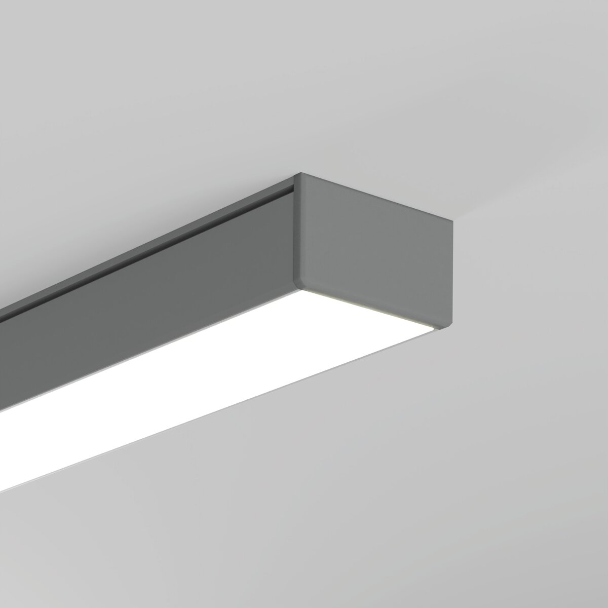 KLUŚ Endkappe GIZA-LL, grau, ABS – Detail-/Anwendungsbild