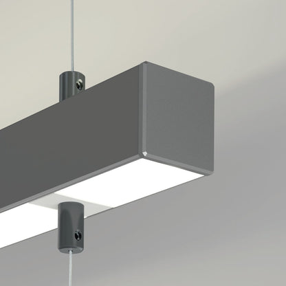 KLUŚ Endkappe GLAZA-DUO, silbern, ABS – Detail-/Anwendungsbild