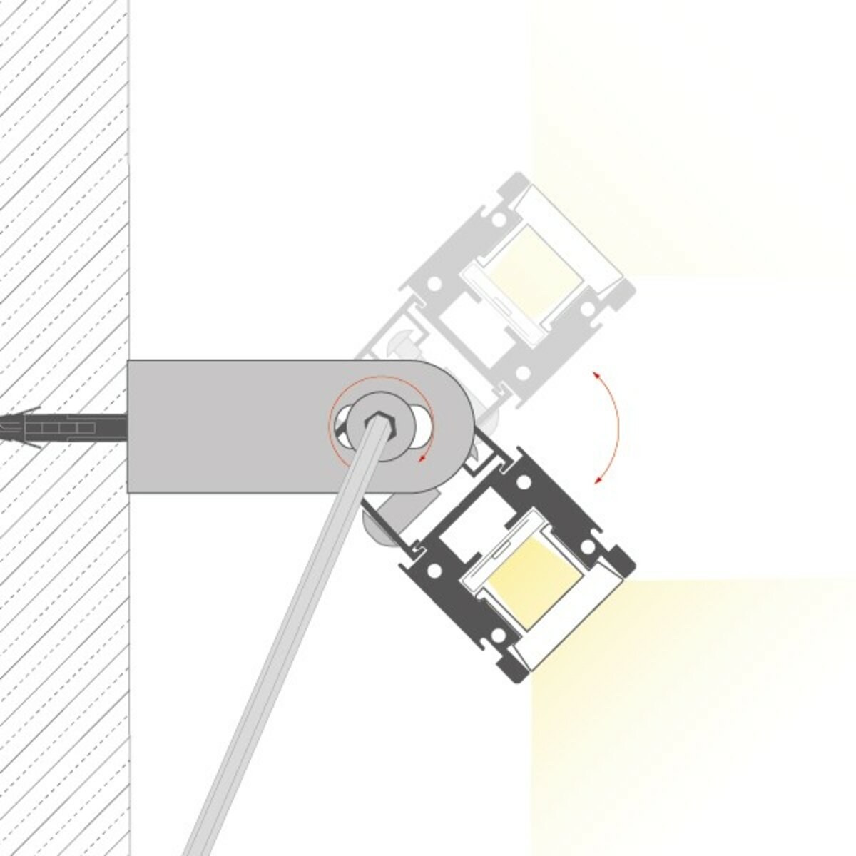 KLUŚ Befestigungsclip HR-OPTI-75 – Detail-/Anwendungsbild