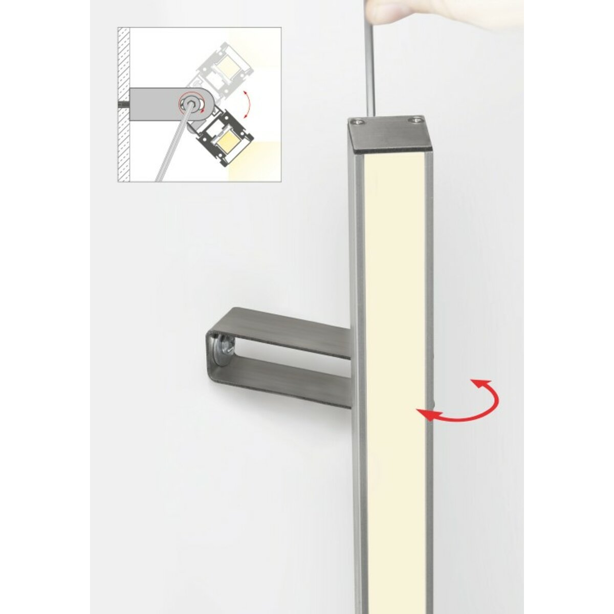 KLUŚ Befestigungsclip HR-OPTI-45 – Detail-/Anwendungsbild