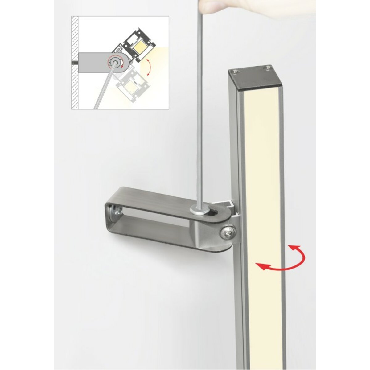KLUŚ Befestigungsclip HR-OPTI-75 – Detail-/Anwendungsbild