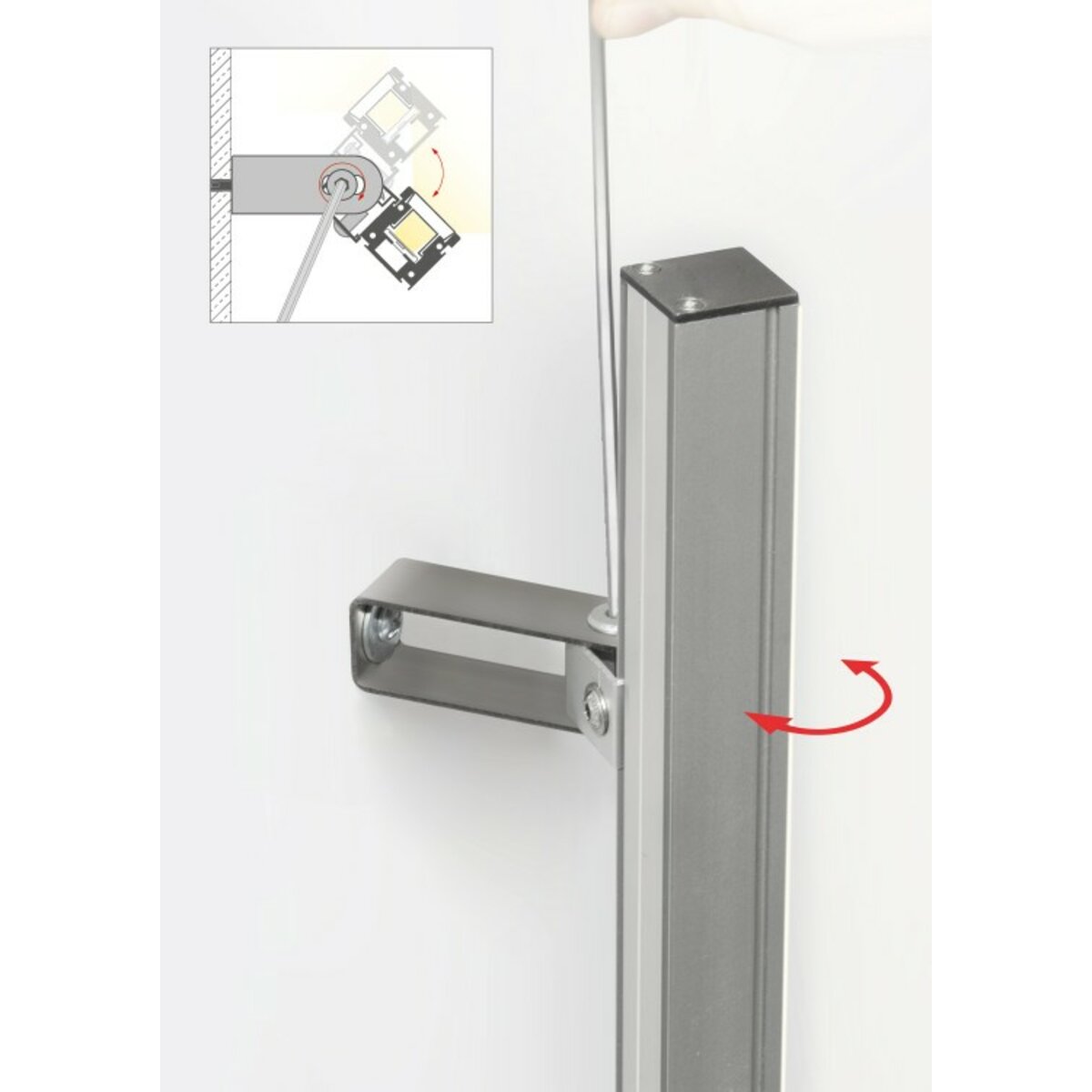 KLUŚ Befestigungsclip HR-OPTI-75 – Detail-/Anwendungsbild