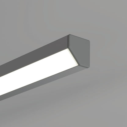 KLUŚ Endkappe KUBIK-45, silbern, ABS – Detail-/Anwendungsbild