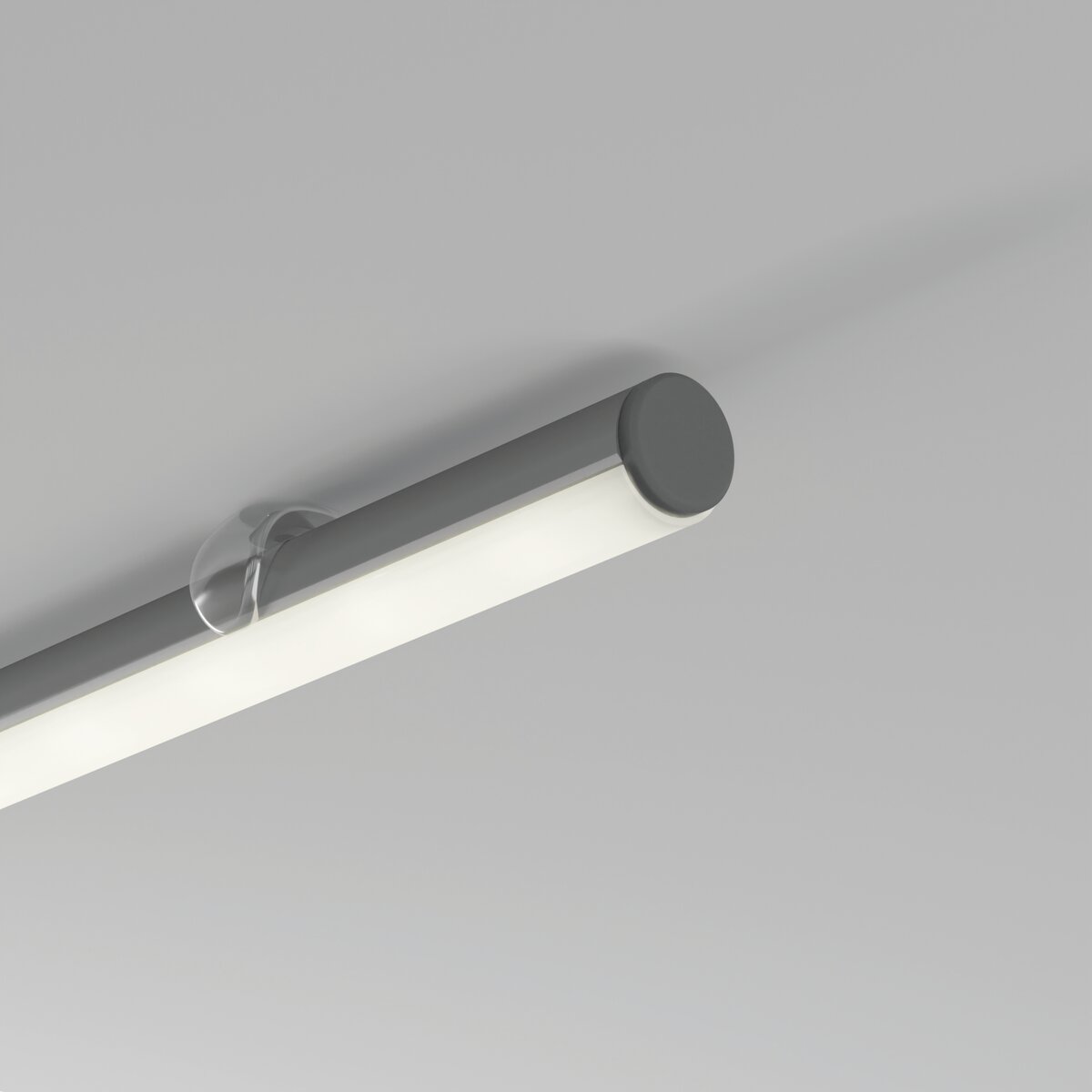 KLUŚ Endkappe PIKO-O, grau, ABS – Detail-/Anwendungsbild