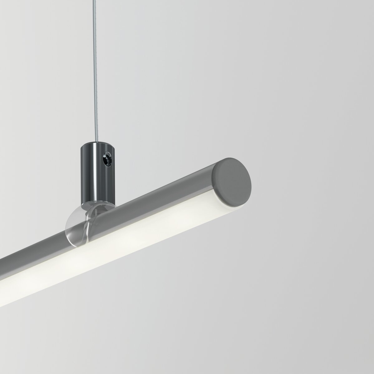 KLUŚ Endkappe PIKO-O, grau, ABS – Detail-/Anwendungsbild