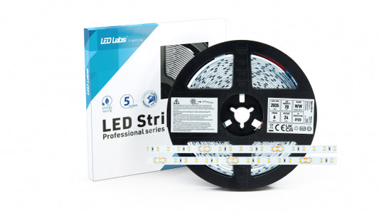 LED Streifen PRO 3Y 24V 350 LED 2835 SMD 6W WW RA90