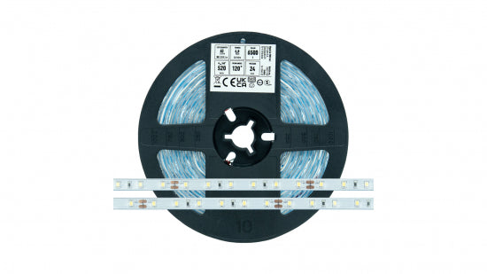 LED Streifen 300 LED 2835 SMD 24V CW RA80 IP65HS