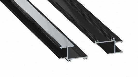 Lumines Profil Typ APA16 Schwarz, lackiert