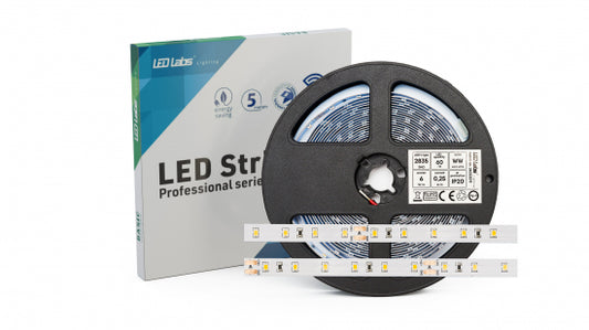 LED Streifen PRO 3YB 12V 300 LED 2835 SMD 6W, Kalt Weiß